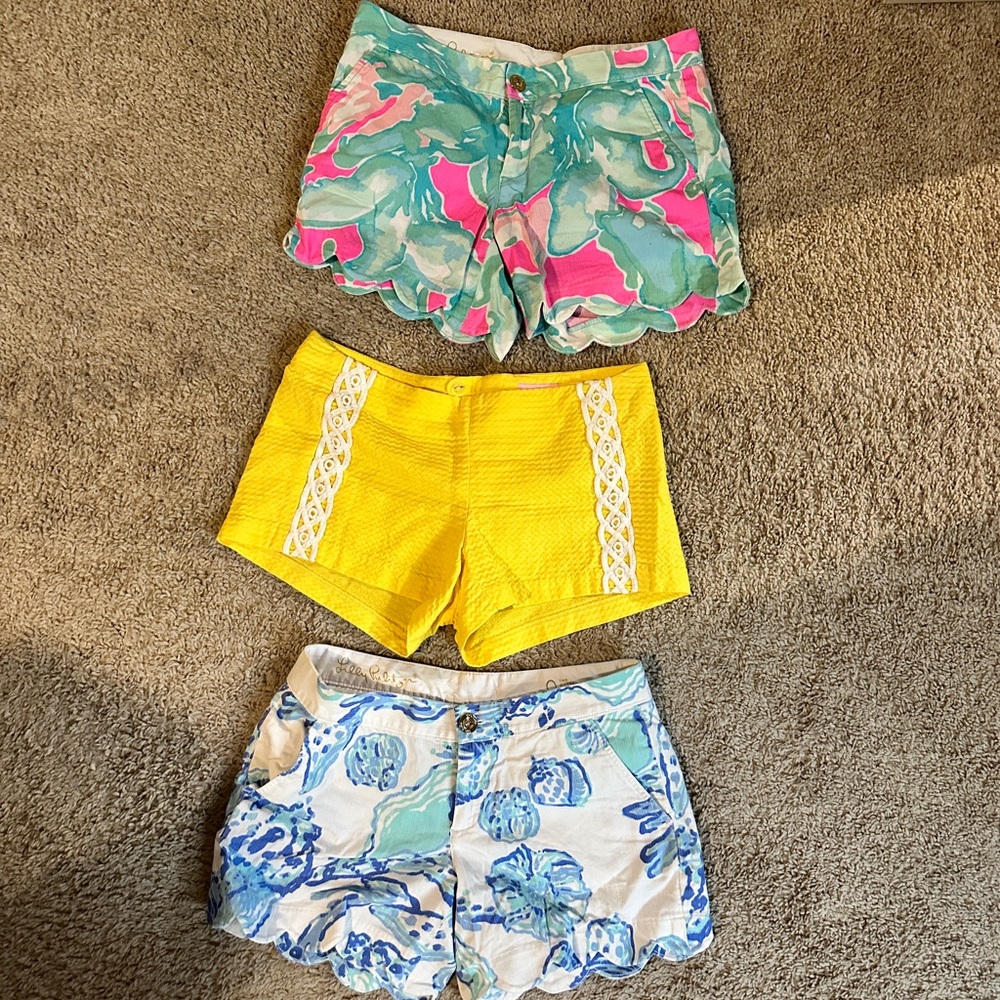 Lilly Pulitzer shorts bundle size 0